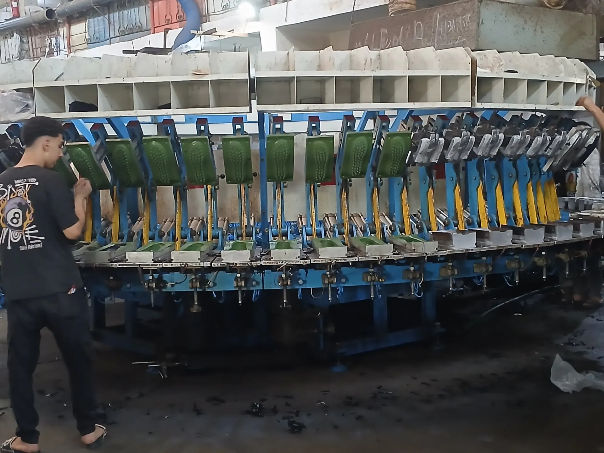 Footwear production equipment at Prestige Shoes